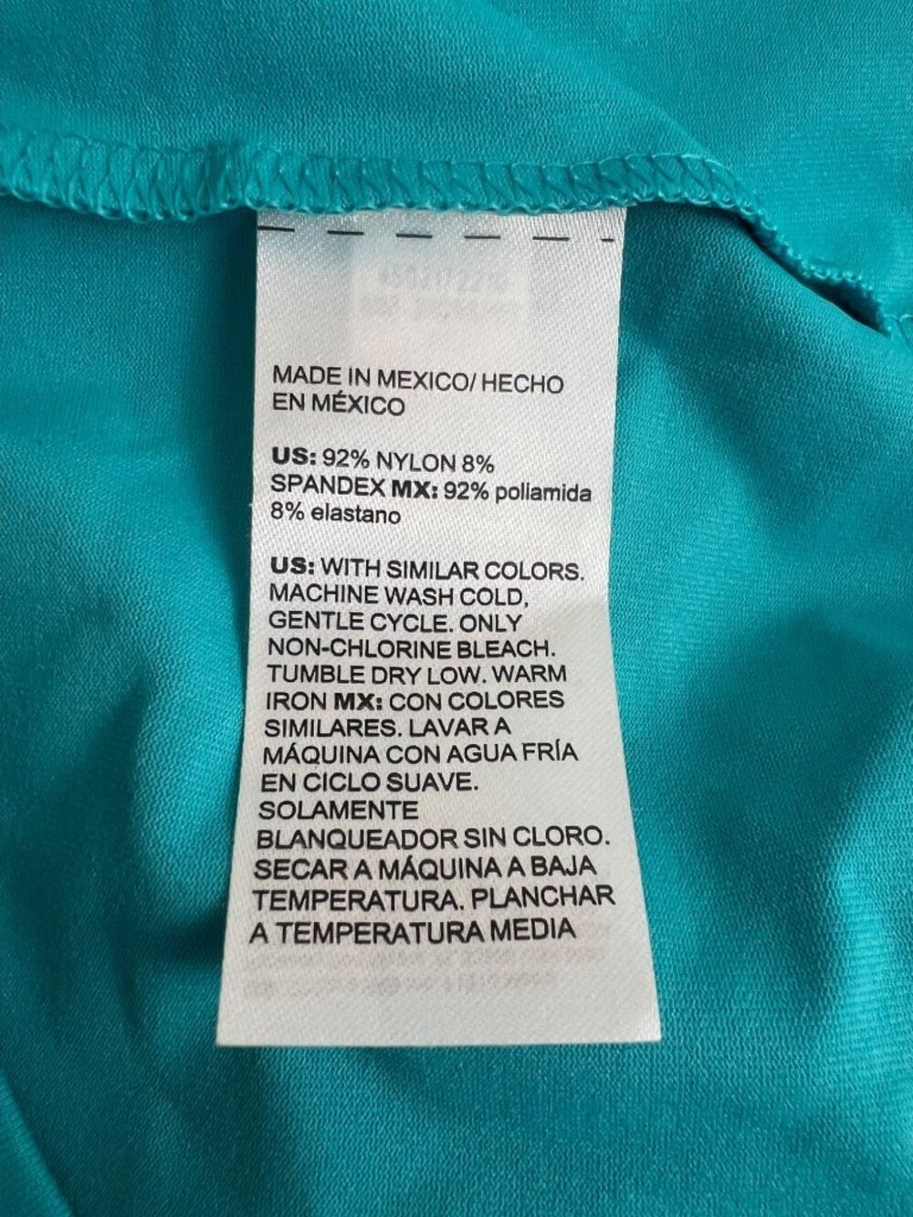 Chico's Microfiber Contemporary Tank Size 4 US XXL Aqua Blue Oceano NWT - Picture 6 of 6